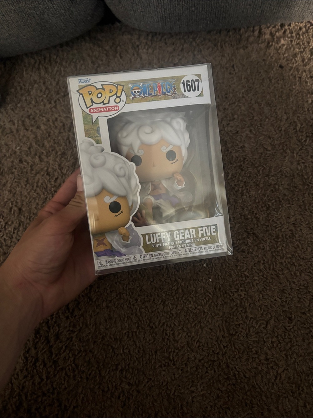 Funko Luffy Gear Five Pop! Figure - White Hair, Tan Skin